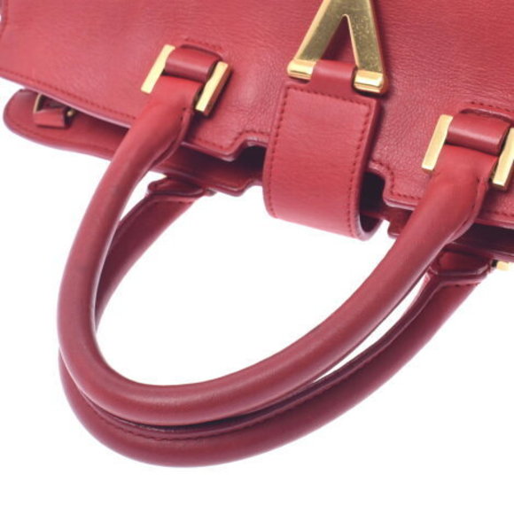 SAINT LAURENT Petit Cabas bag red calf handbag - Picture 3 of 12